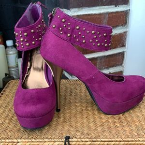 HOST PICK!  Sexy Charlotte Russe Fuschia Platform Heels - Size 8